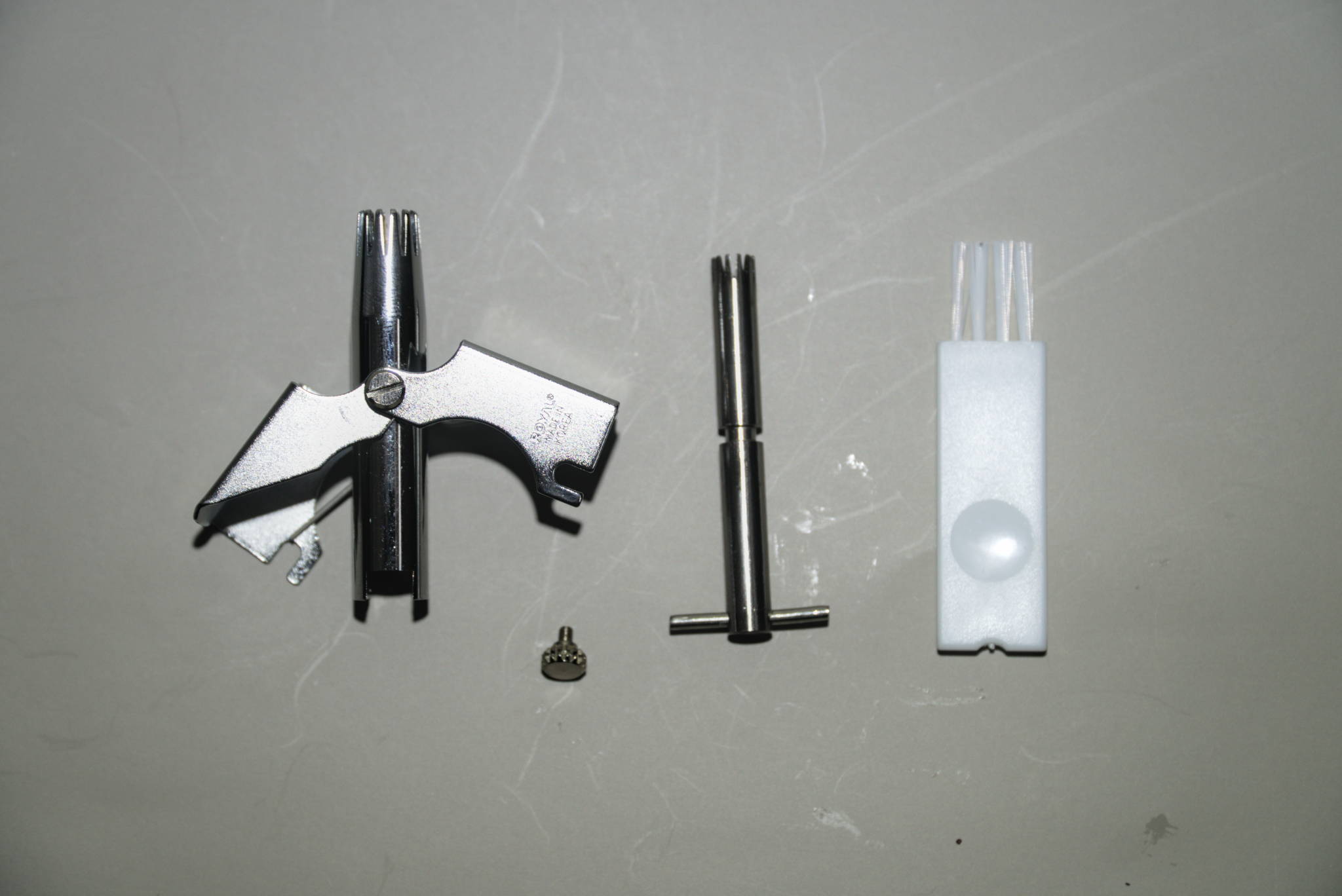 All of the Royal Trimmer's parts