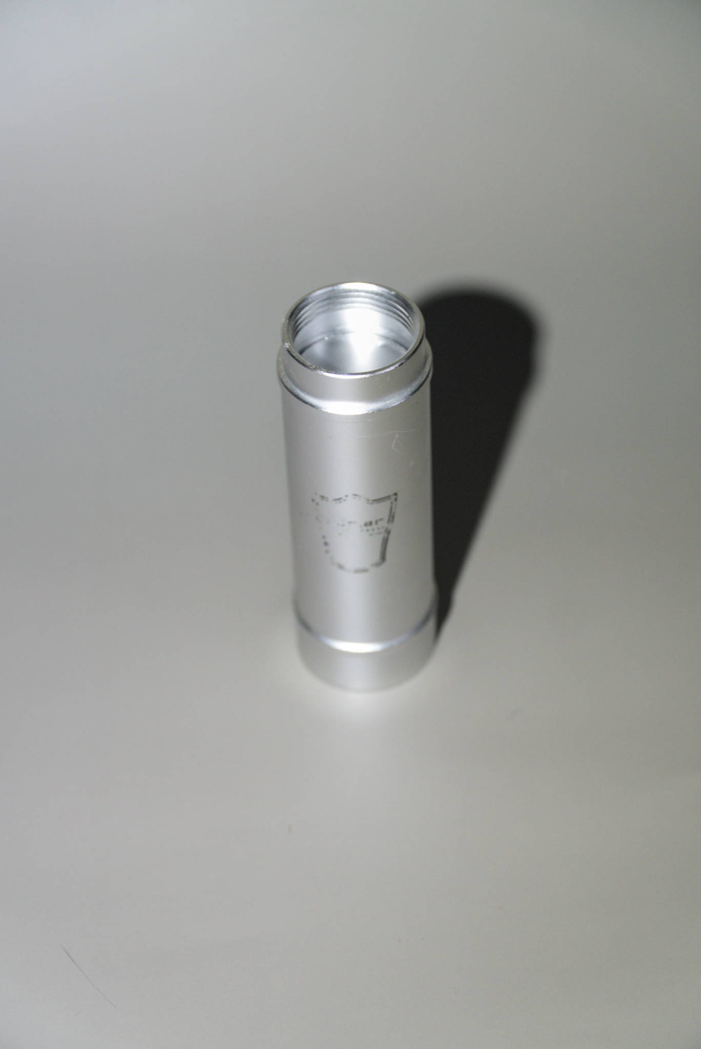 The Parker travel shave brush collapsed for travel