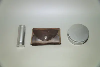 The full, closed travel kit